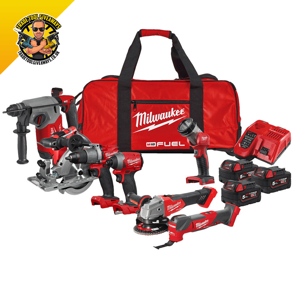 Milwaukee 18v 7 Piece Kit Power Tool Competitions Win Vans