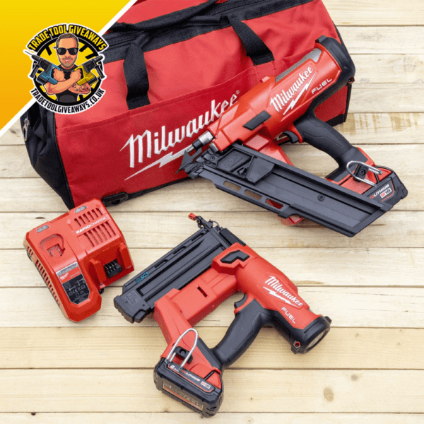 Milwaukee M18 Twin Nailer Kit Power Tool Competitions Win Vans
