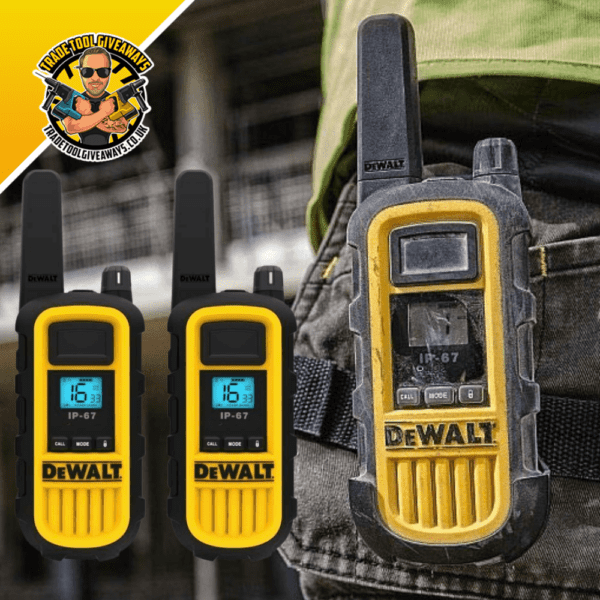 DeWalt DXPMR800 Heavy Duty Pro Walkie Talkie Power Tool Competitions