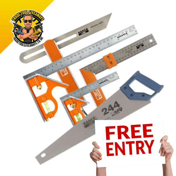 FREE Bahco 5 Piece Carpenters Tool Kit Trade Tool Giveaways