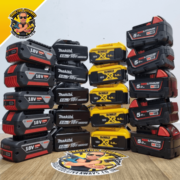 18v 5ah Battery Bundle Power Tool Competitions Win Vans & Power Tools