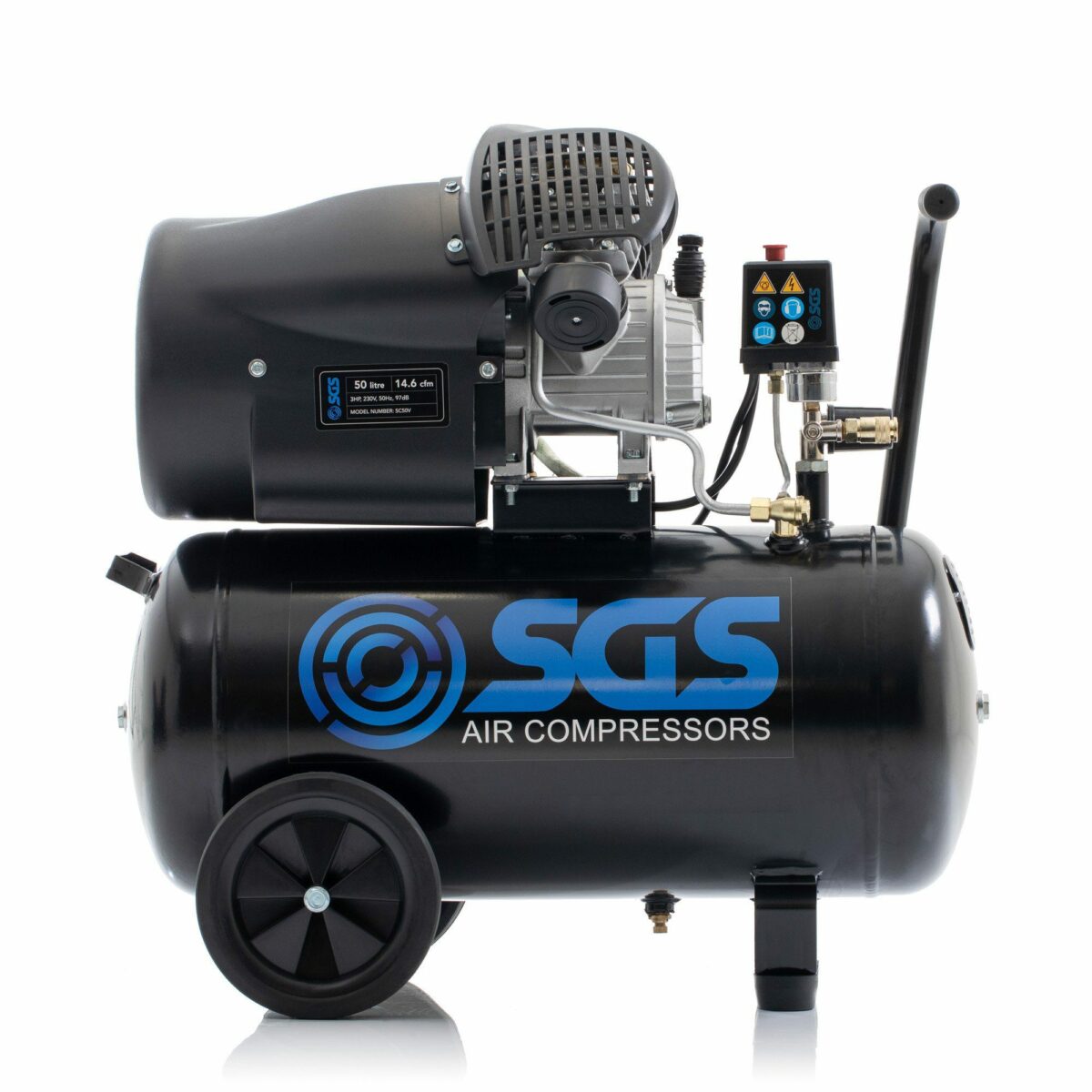 SGS 50L Direct Drive Air Compressor & 71pc Tool Kit - Image 2