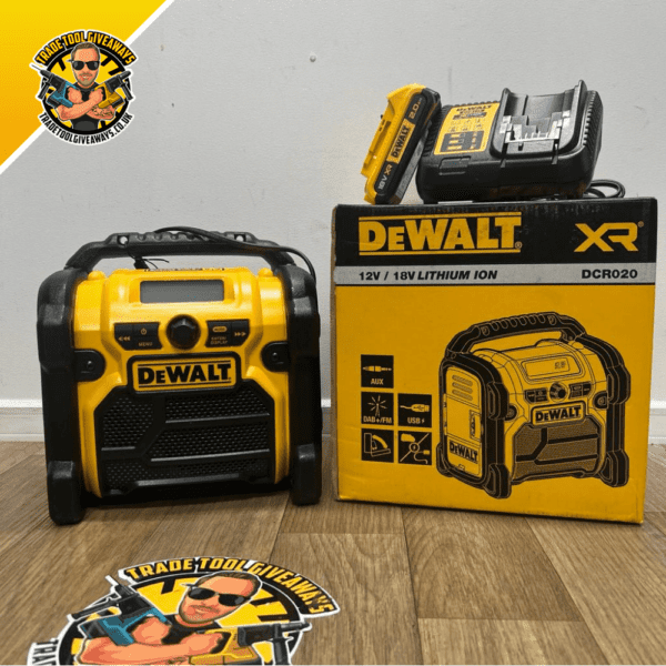 Dewalt Radio, Battery & Charger Kit Power Tool Competitions Win