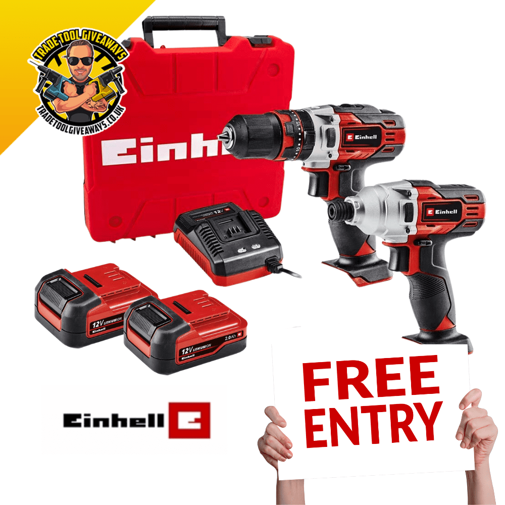 Free - Einhell 12v 2pc Kit inc Batteries, Charger & Case #2