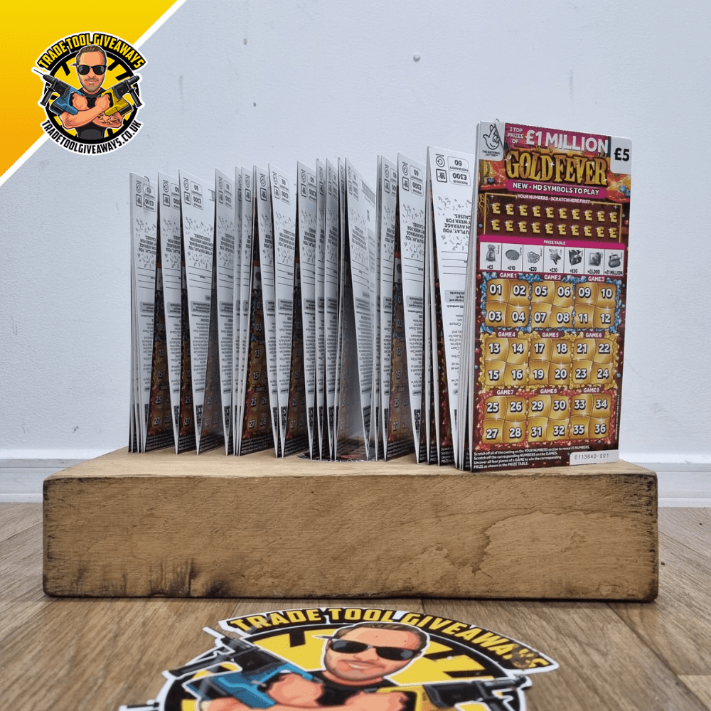 Gold Fever 60pk 5 Scratch Cards Power Tool Competitions Win
