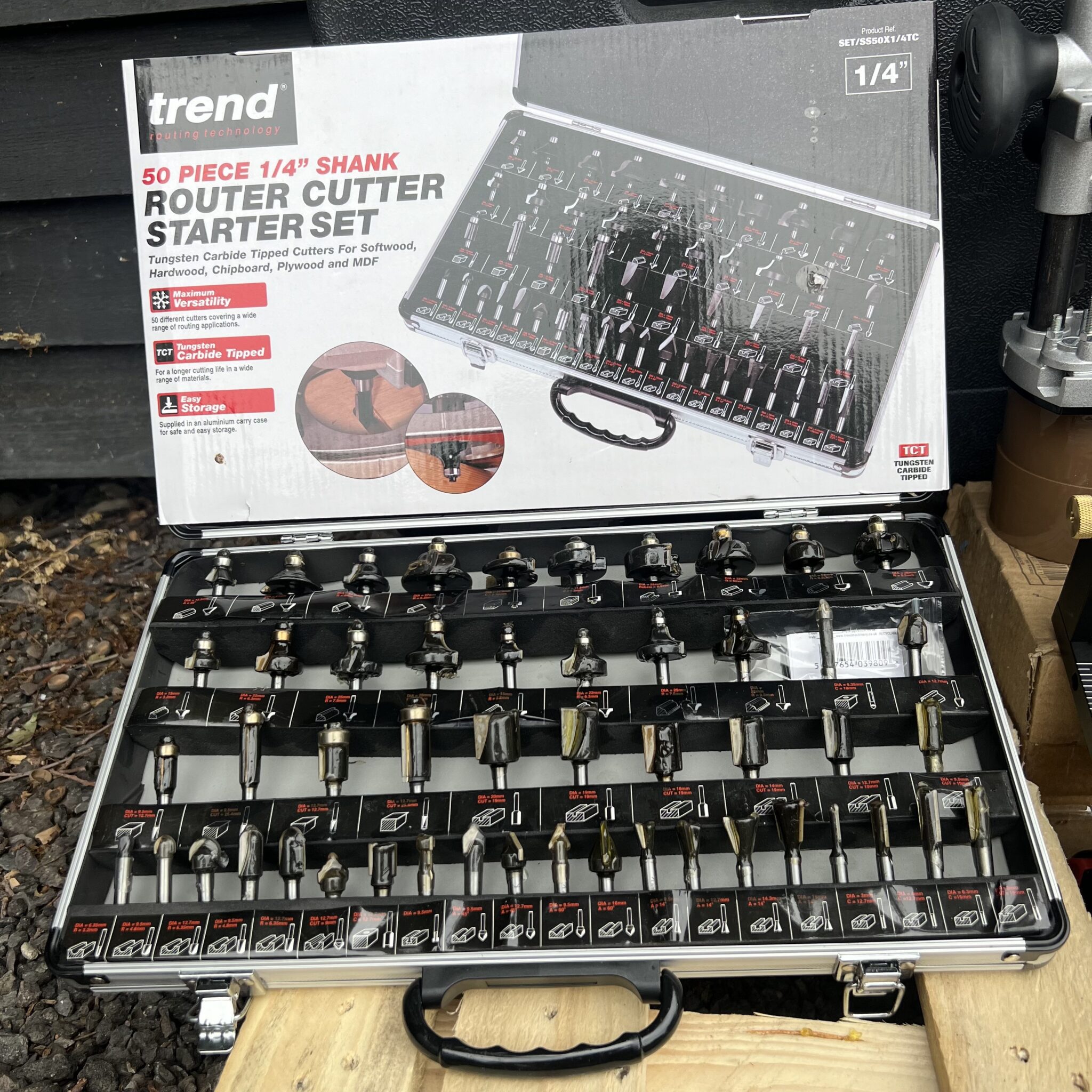 Trend 50 shop piece router set