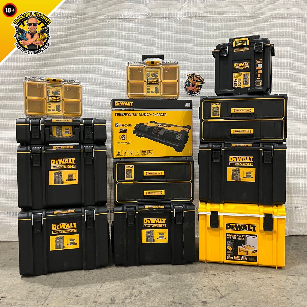 Mega Dewalt ToughSystem 2.0 Bundle - Power Tool Competitions - Win Vans &  Power Tools