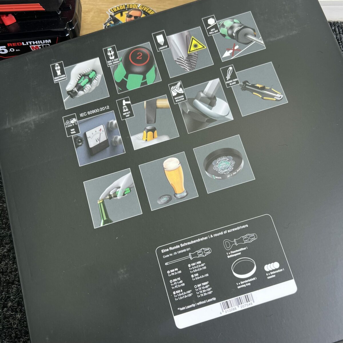 Wera Tray Set & 18v 5ah Battery #2 - Image 3