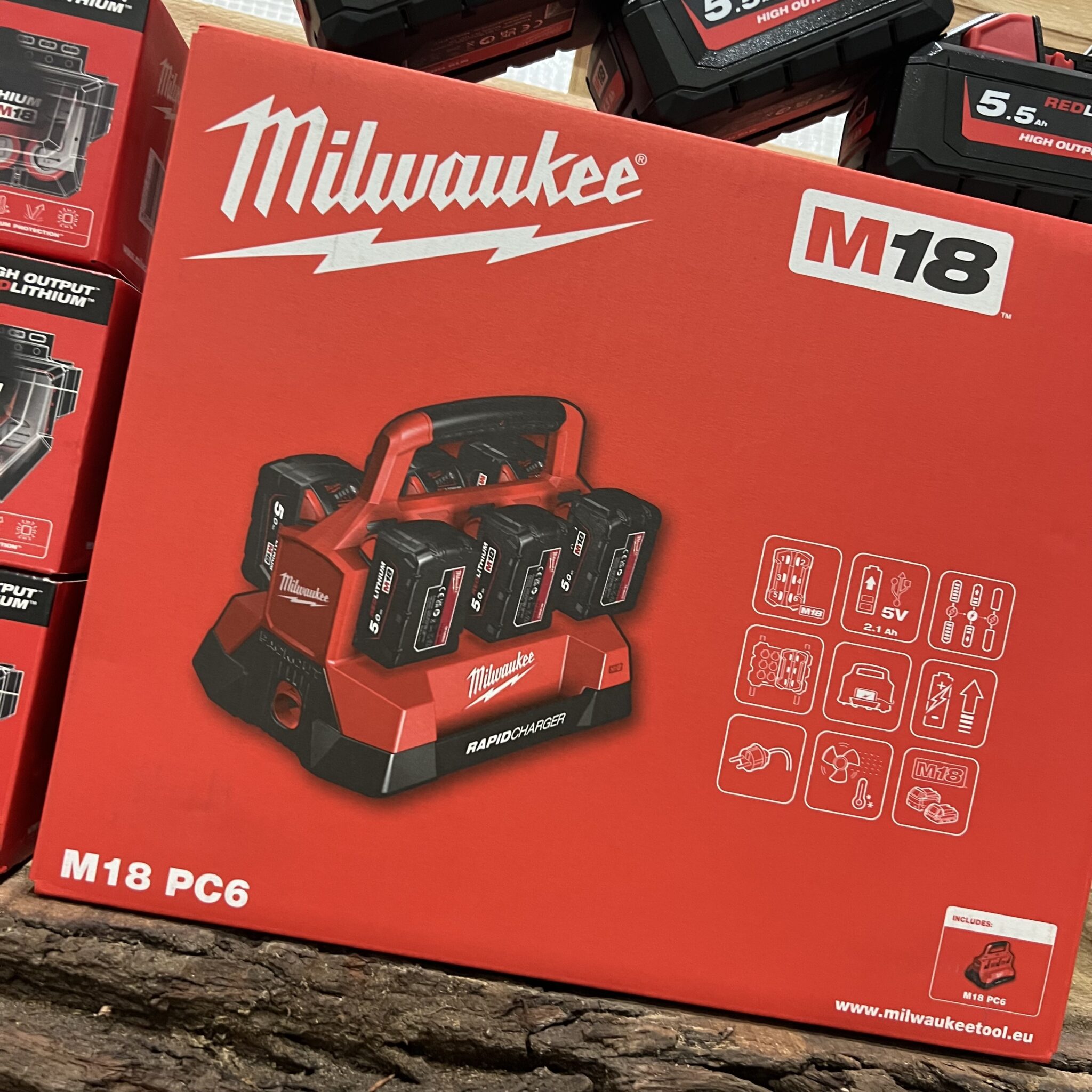 Batería Milwaukee M18 HIGH OUTPUT 5.5AH