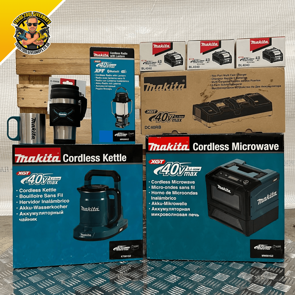 Makita 40v Microwave, Kettle & Radio Bundle - Power Tool Competitions - Win  Vans & Power Tools