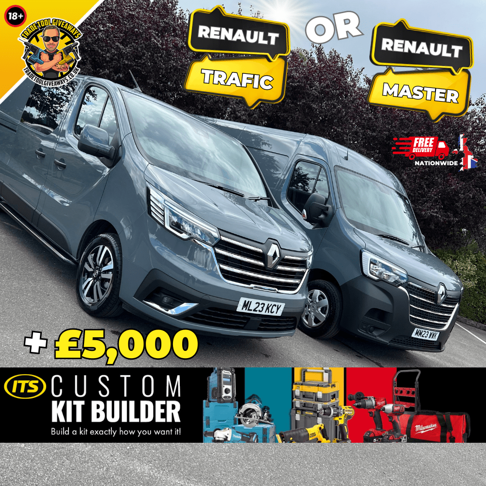 2023 Renault Master or Trafic + £5,000 Power Tool Bundle Power Tool