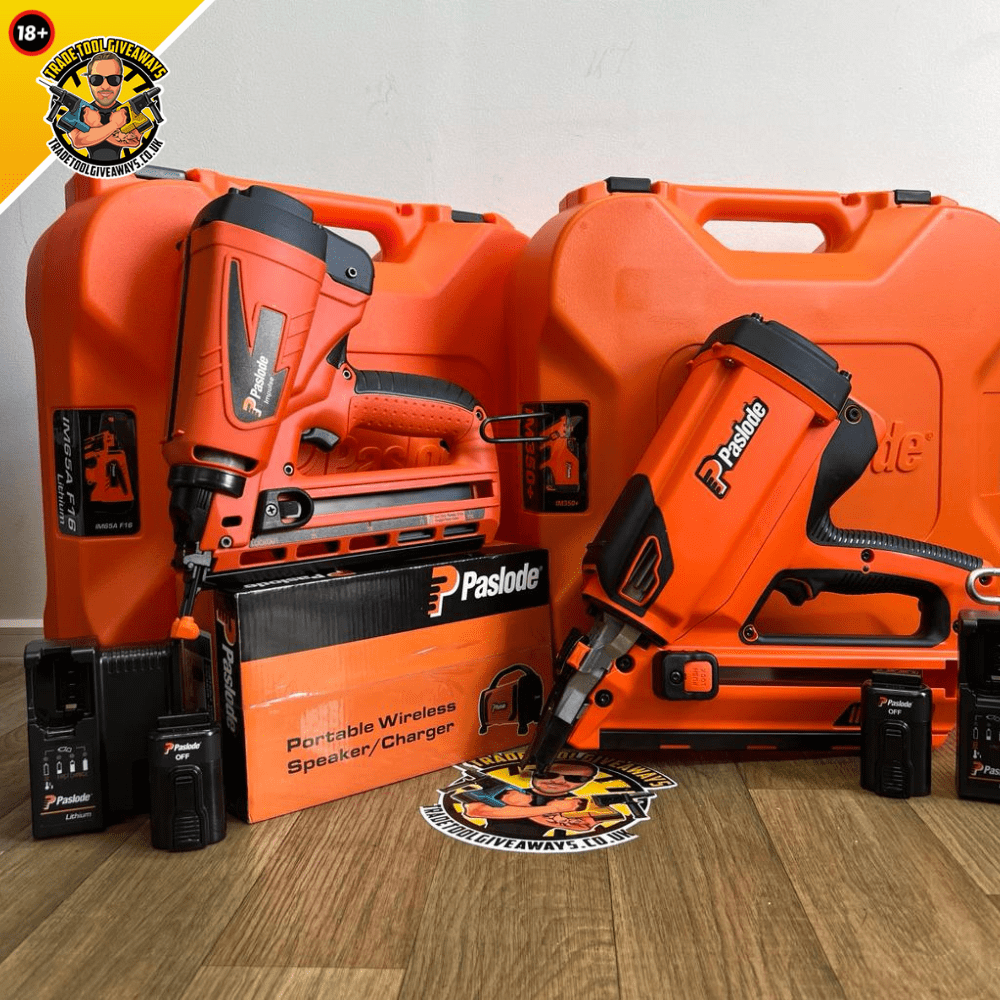 Paslode 1st Fix 2nd Fix Nailers FREE Wireless Speaker 6