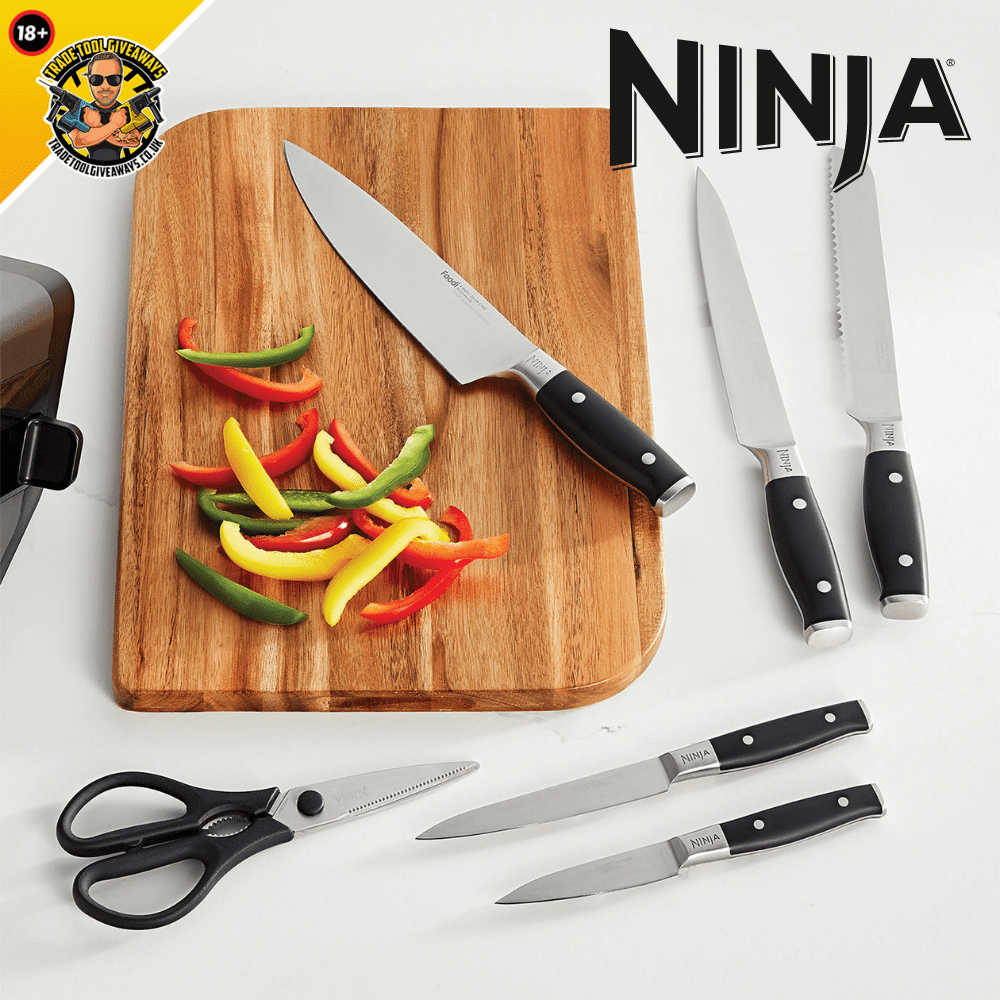 Ninja Foodi StaySharp Knife Block with Integrated Sharpener