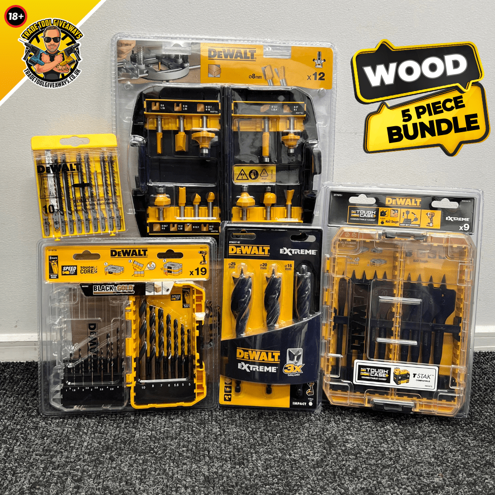 Dewalt router on sale bit set