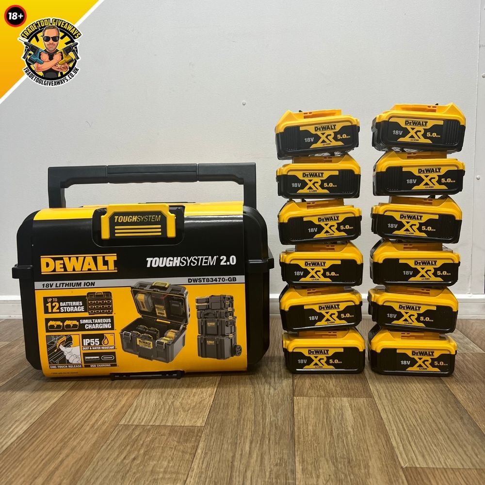 Dewalt Toughsystem 2.0 Charger Box 12 Batteries 8 Power Tool