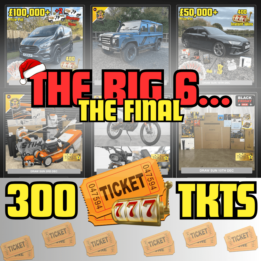 Win 500 Tickets - 6 BIG Comps - Power Tool Competitions - Win Vans & Power  Tools