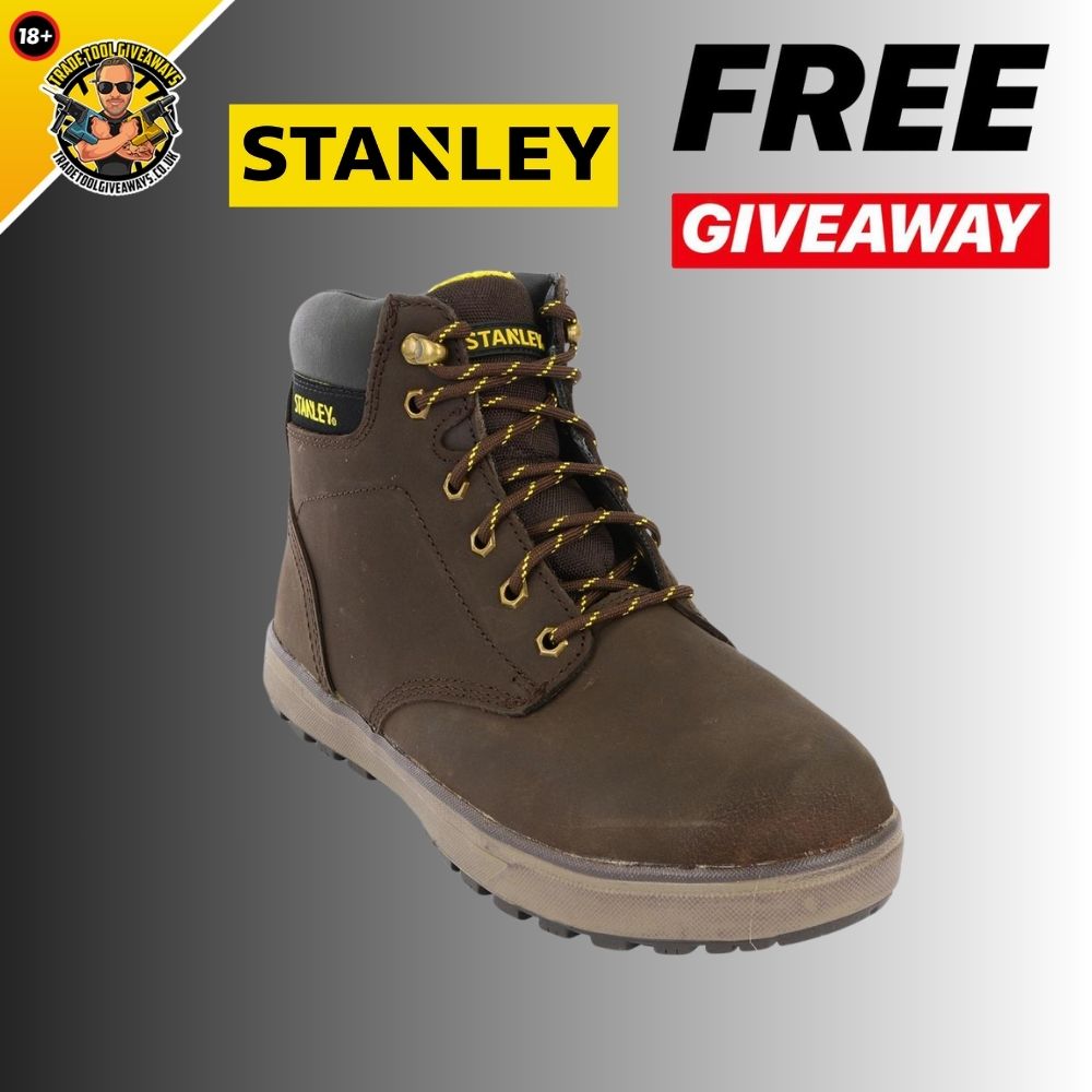 FREE - Stanley Towson Safety Boots - Brown - Power Tool