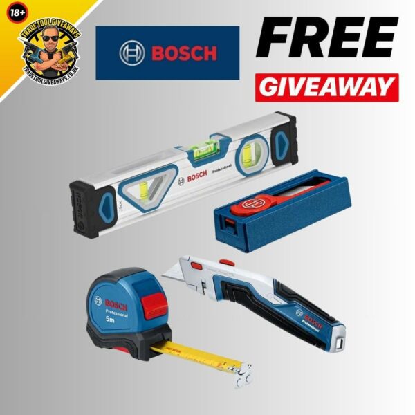 FREE Bosch Mixed Hand Tool Set Power Tool Competitions Win Vans