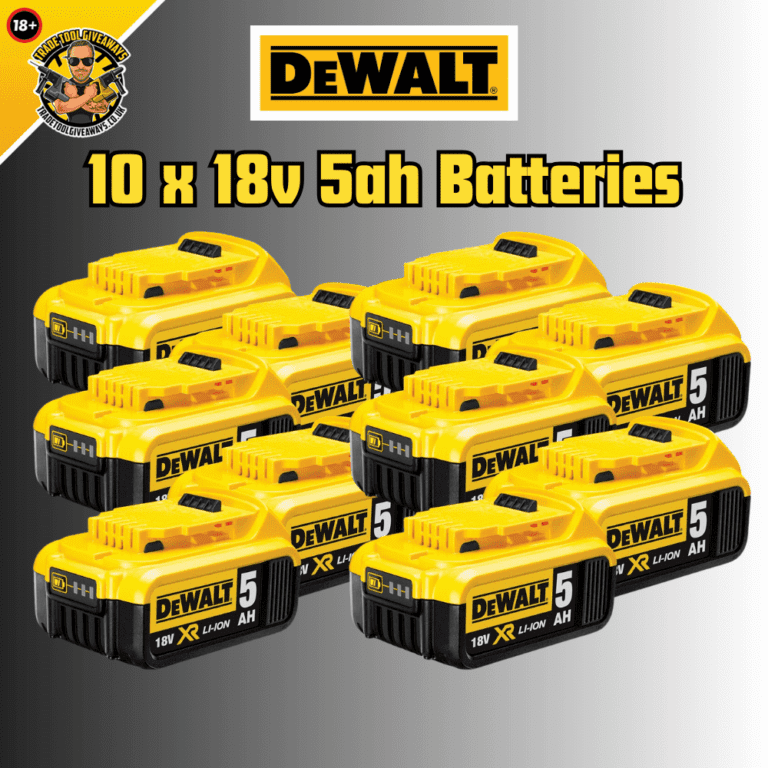 Dewalt 18v 5ah Battery Bundle 2 Power Tool Competitions Win Vans