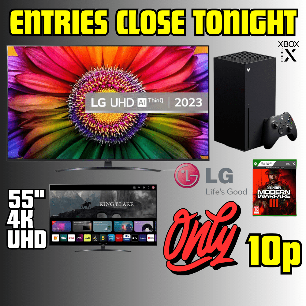 48 Hours Only LG 55" TV, Xbox Series X & COD Modern Warfare III