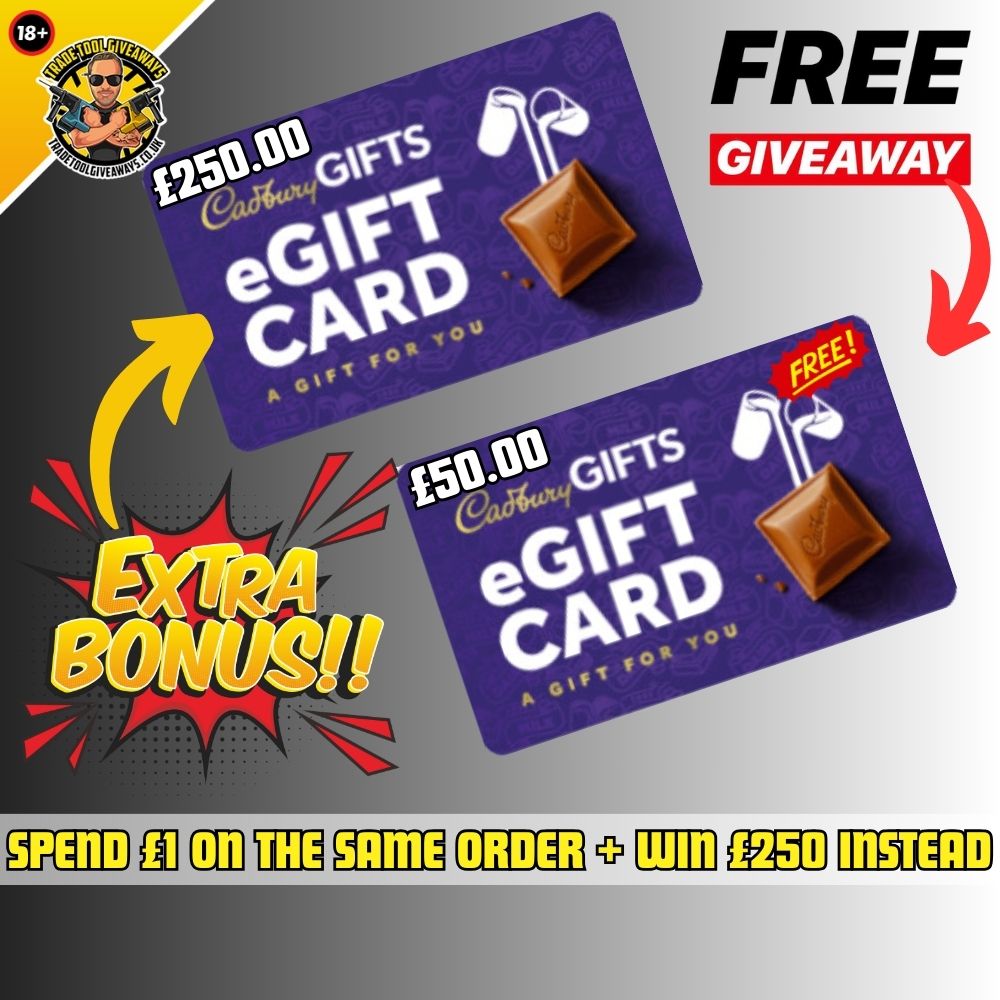 FREE £50 Cadbury’s Gift Voucher Spend £1 & Get £250 Cadbury’s Gift