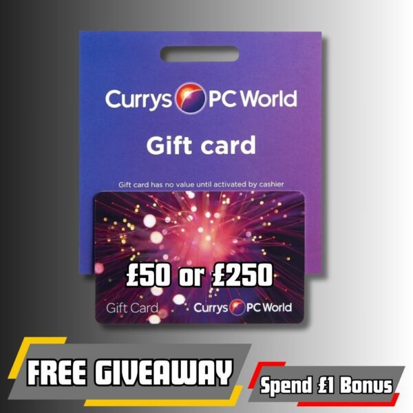 FREE £50 Currys Gift Voucher Spend £1 & Get £250 Currys Gift Voucher 2 Power Tool