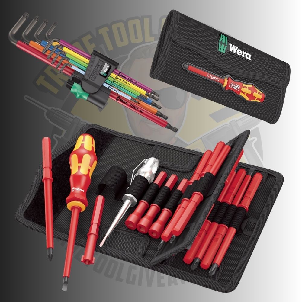 Wera 18pc VDE Screwdriver Set 9pc Torx L Keys Set Power Tool