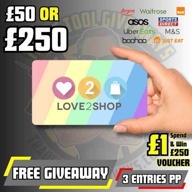 FREE £50 Gift Voucher Spend £1 & Get £250 Gift