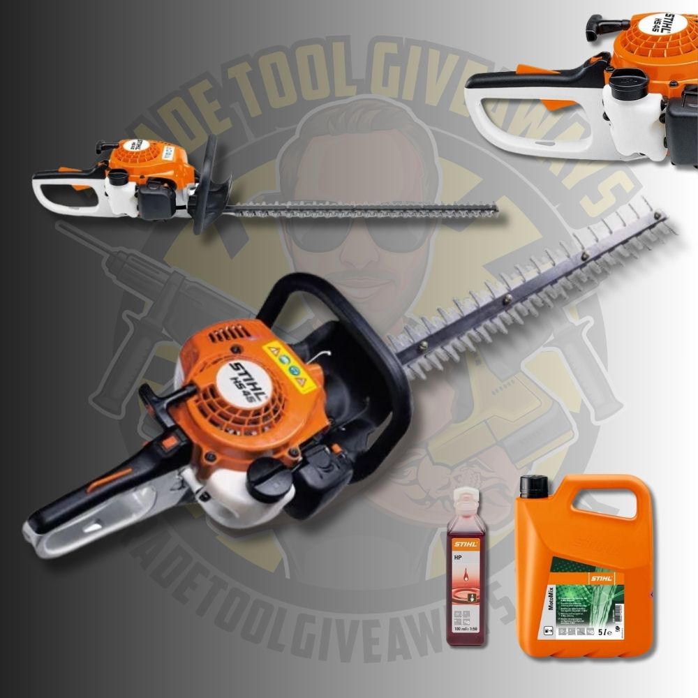 Stihl HS45 Petrol Hedge Trimmer Inc Fuel Mix Oil