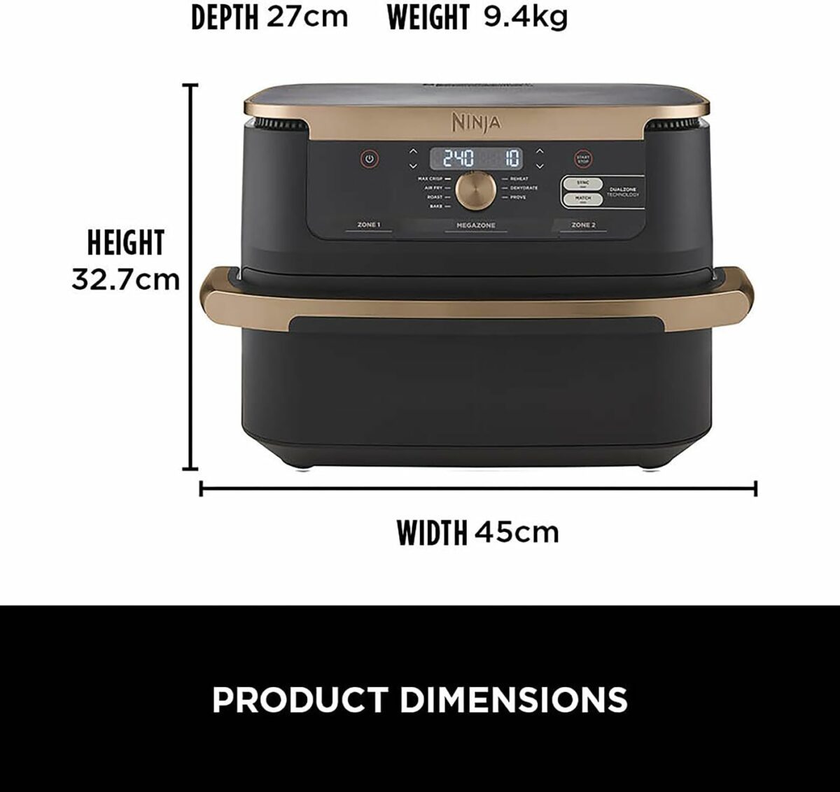 Ninja Foodi 10.4L Dual Air Fryer - Image 13
