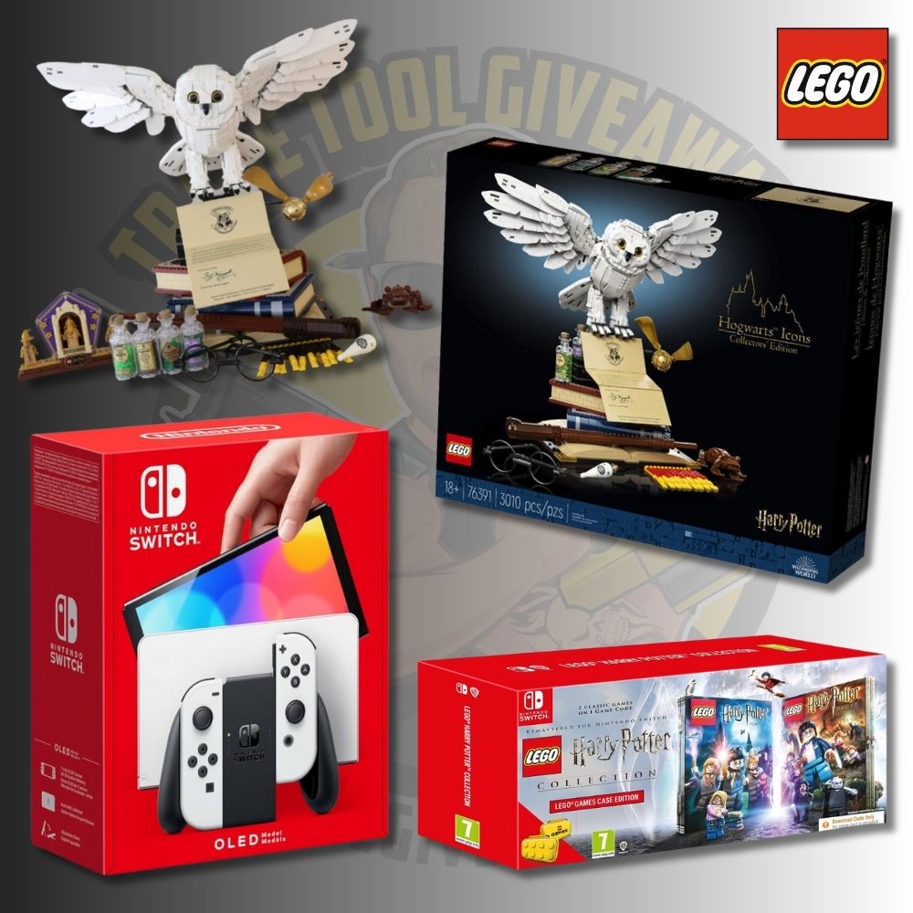 Lego Nintendo Switch OLED Harry Potter Bundle Power Tool Competitions Win Vans Power Tools