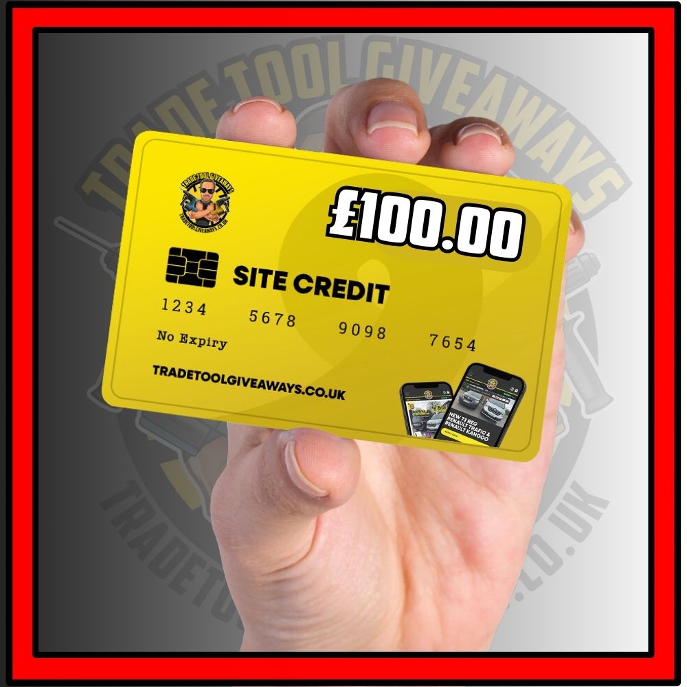 £100 TTG Site Voucher 75 Power Tool Competitions Win Vans & Power