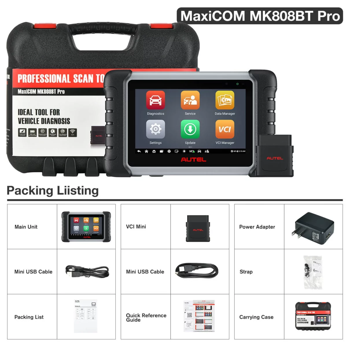 Autel MK808BT Pro Vehicle Diagnostics Scanner #7 - Image 4