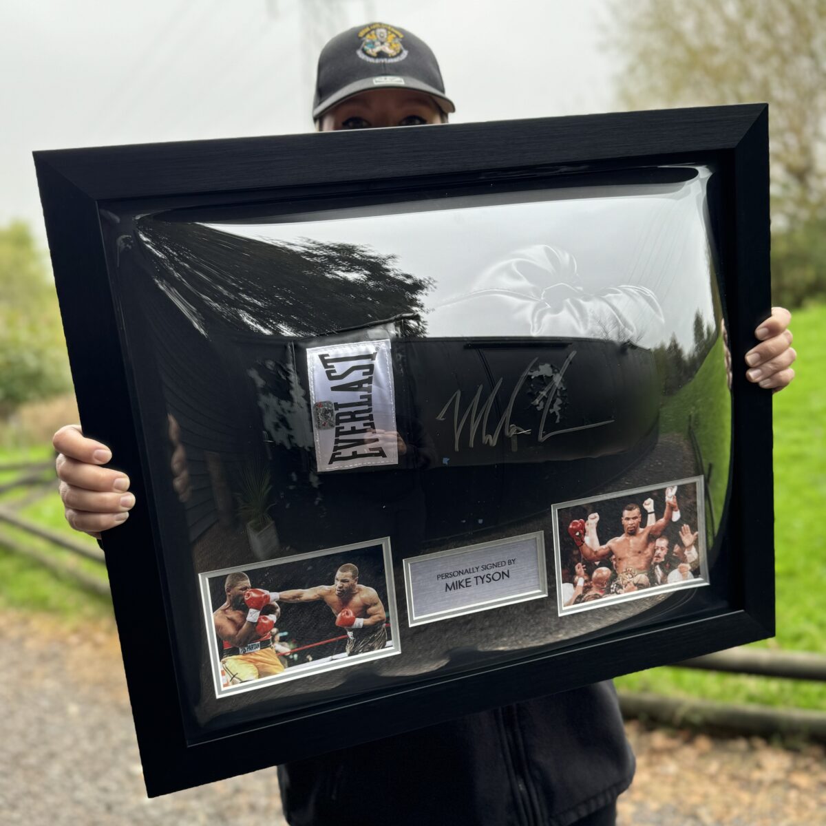 Framed Mike Tyson Signed Boxing Glove
