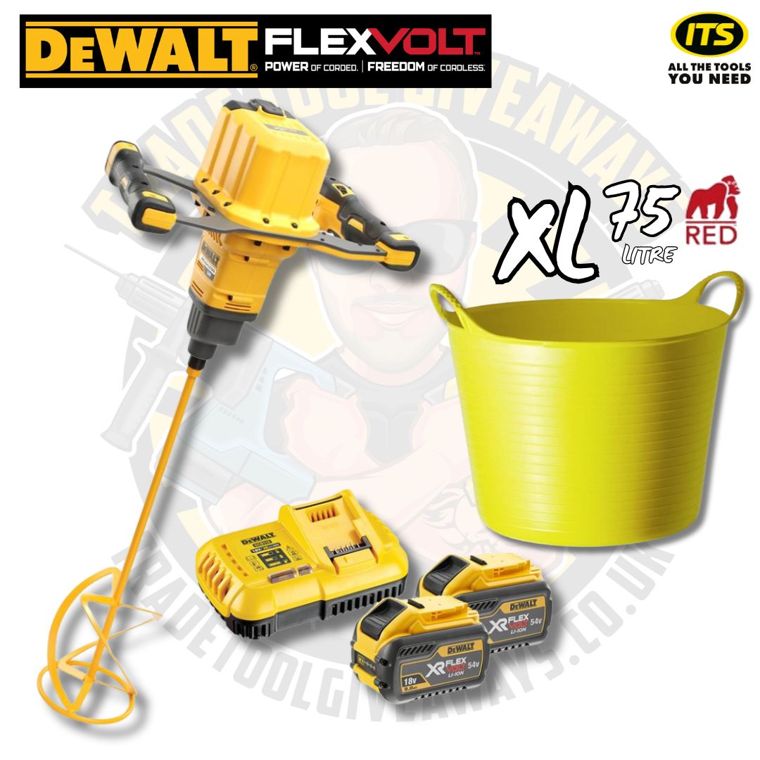 Dewalt Flexvolt Paddle Mixer Kit 2