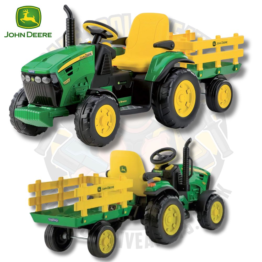 John deere ground force 12v tractor and trailer outlet