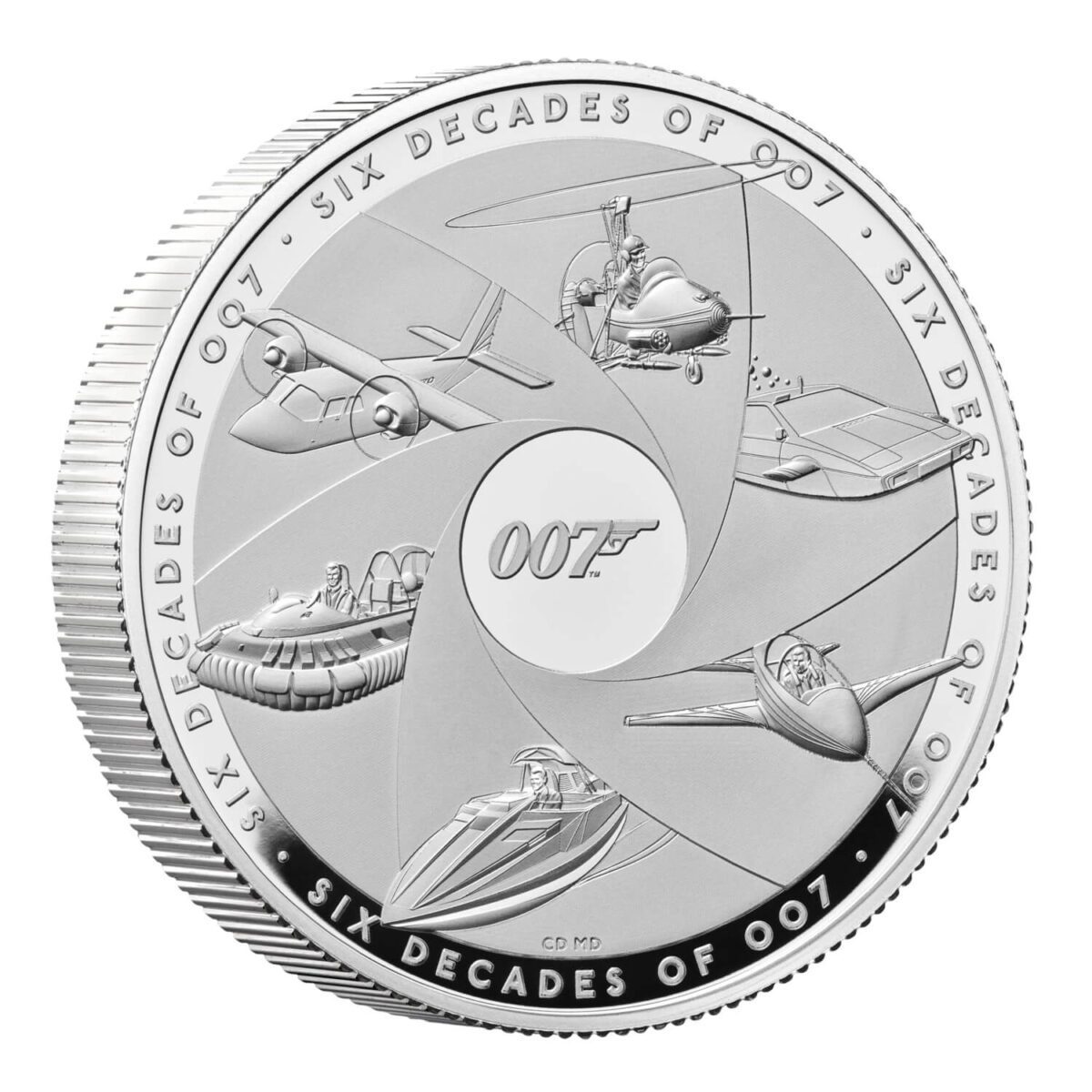 Auto Draw - Limited Edition - Six Decades Of 007 UK 2oz Silver Proof Coin #3 - Image 2