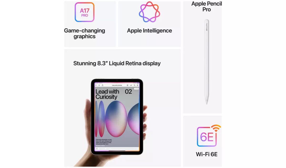 Apple iPad Mini 2024 8.3" 256GB - Choice Of Colour - Image 4