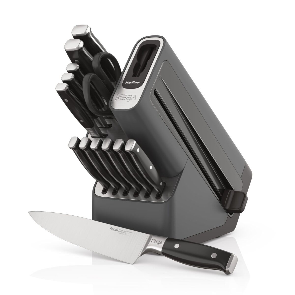 Ninja StaySharp Deluxe 14pc Knife Block With Integrated Sharpener #5 - Image 2