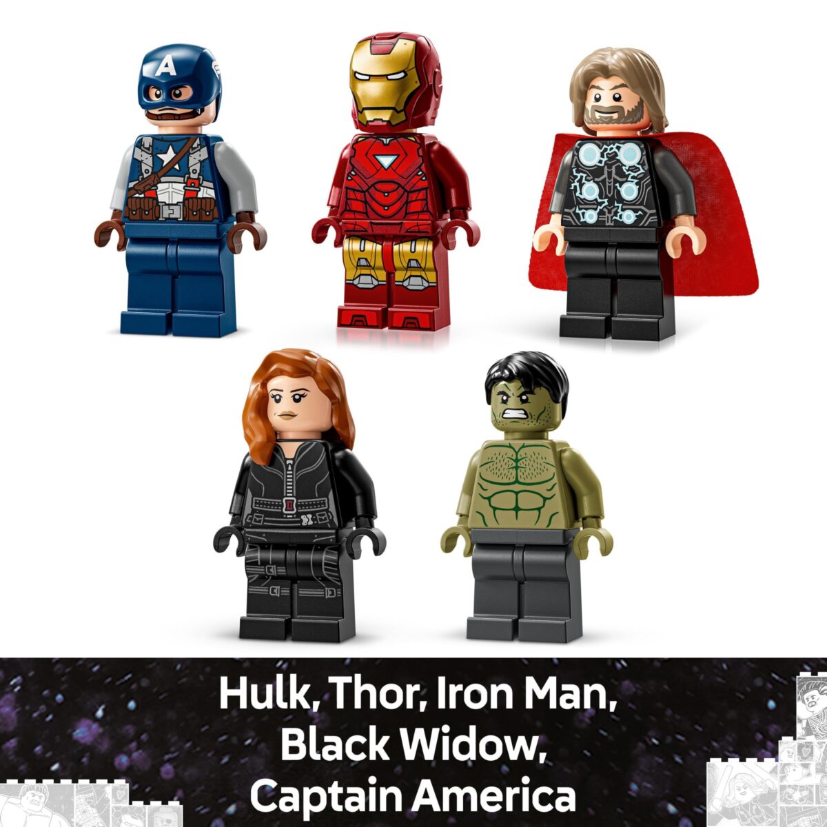 Lego Marvel Logo & Minifigures Set - Image 2