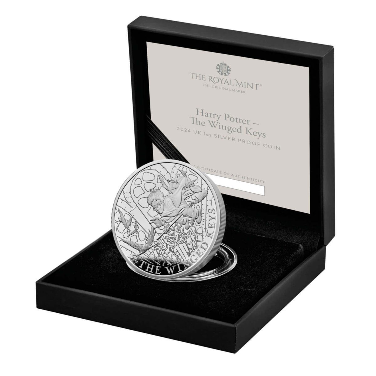 Auto Draw - Limited Edition - The Winged Keys 2024 UK 1oz Silver Proof Coin - Image 4