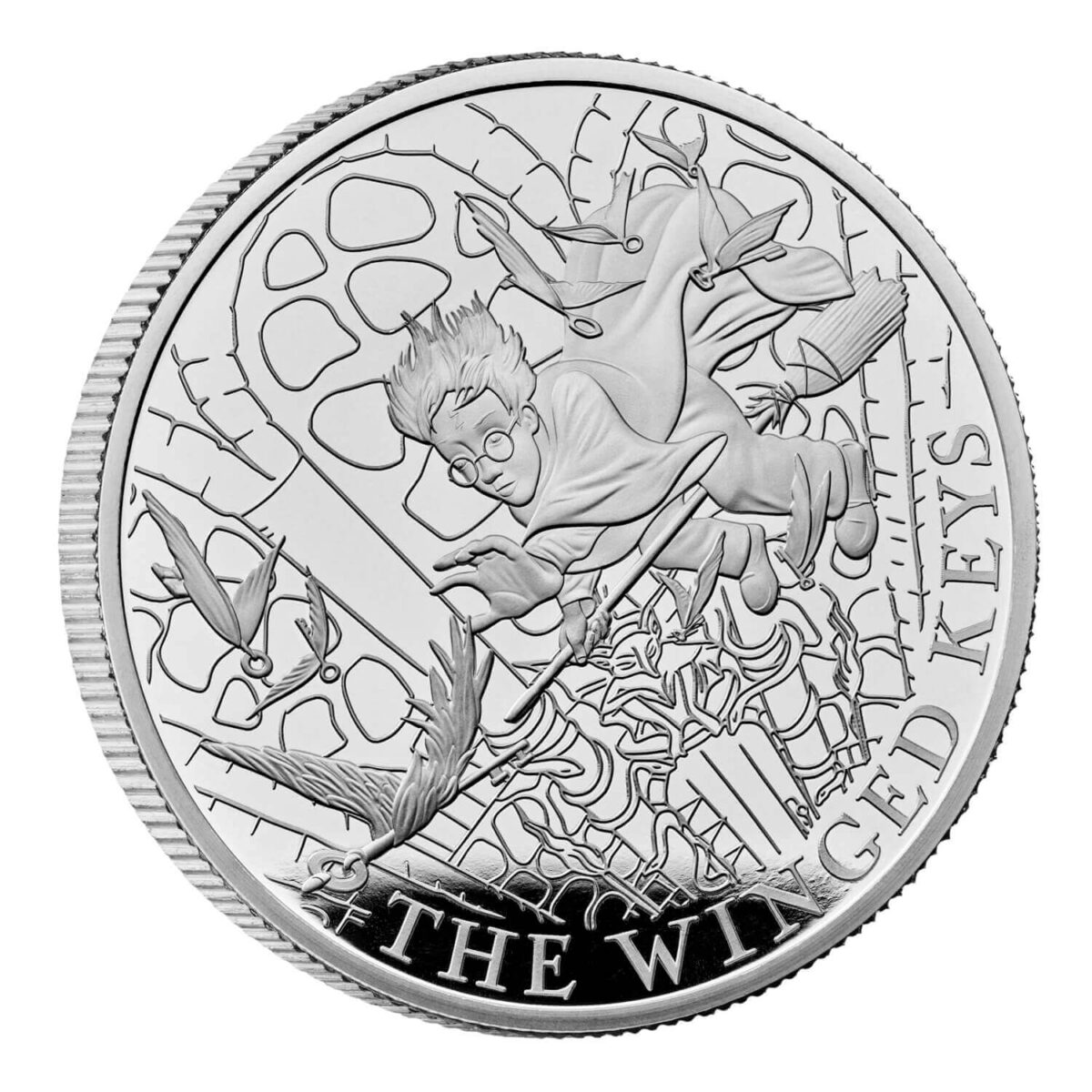 Auto Draw - Limited Edition - The Winged Keys 2024 UK 1oz Silver Proof Coin - Image 2