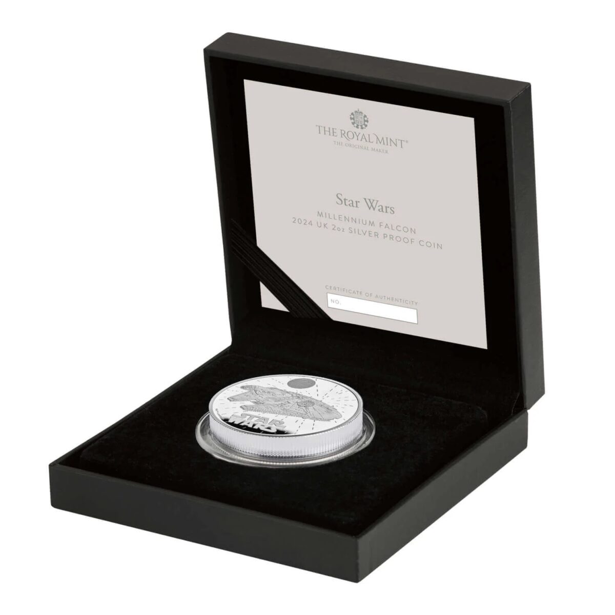 Star Wars Millennium Falcon 2024 2oz Silver Proof Coin - Image 4