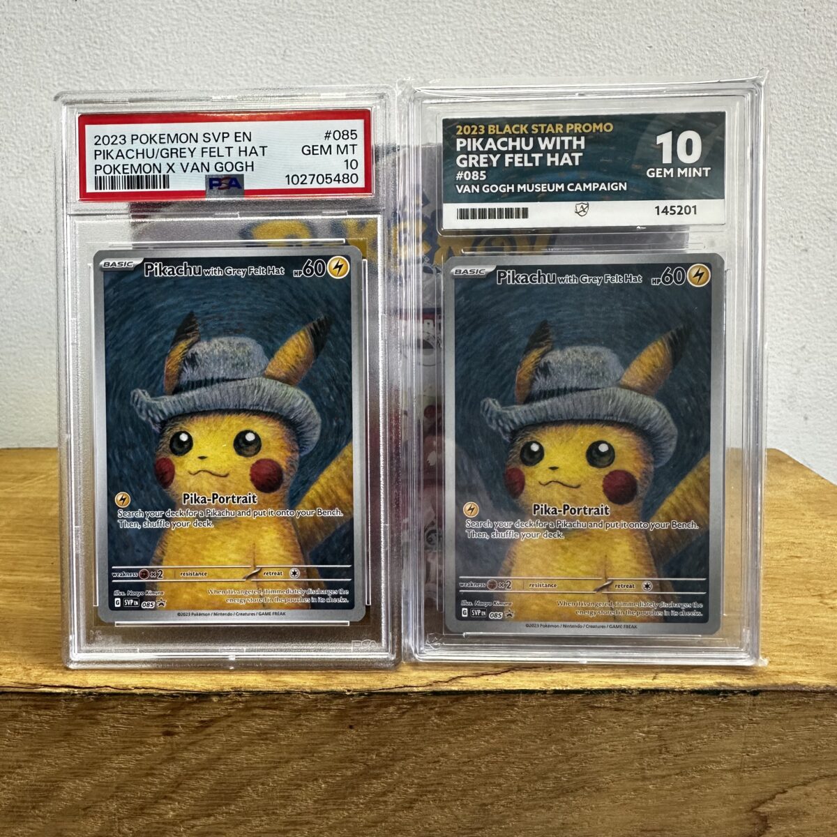Pokémon TCG: 2023 Pokemon Van Gogh Pikachu with Grey Felt Hat - You Choose PSA Or Ace 10 - Image 3