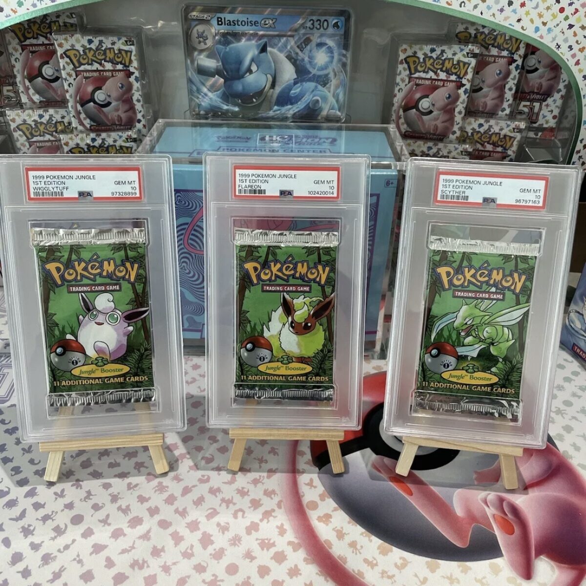 Pokémon TCG: WOTC 1999 Jungle 1st Edition Print - All 3 Artworks - PSA Graded 10 - Image 2
