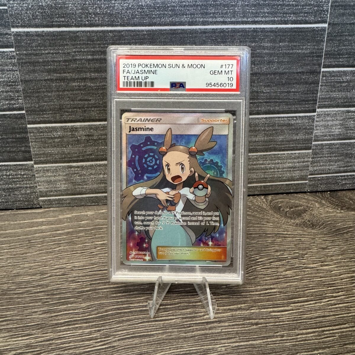 Auto Draw - Pokémon TCG: PSA 10 GEM MINT - Sun & Moon Full Art Card - Jasmine - 177/181 - Image 2