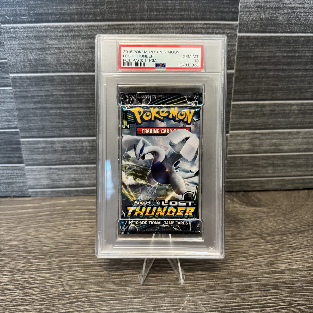 Auto Draw - Pokémon TCG: PSA 10 GEM MINT - Sun & Moon Lost Thunder Booster Pack - Lugia Artwork - Image 2