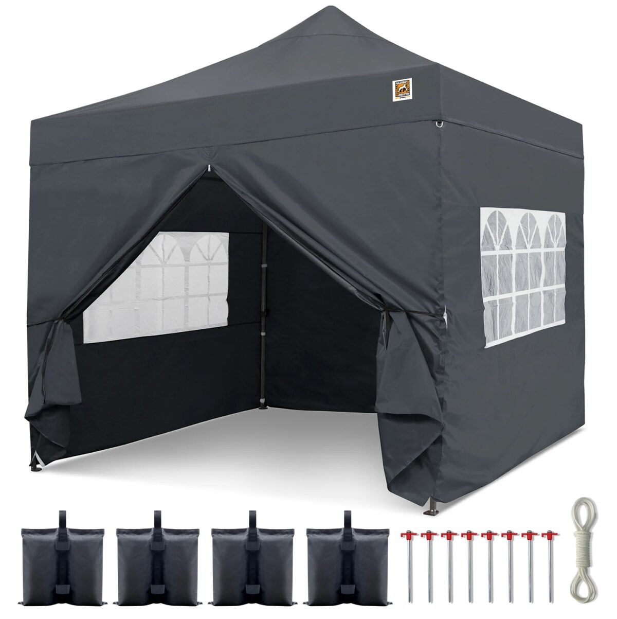 Gorilla Gazebo - 3m x 3m - Sides, Weights, Carrybag, Pegs & Ropes Inc - Image 11