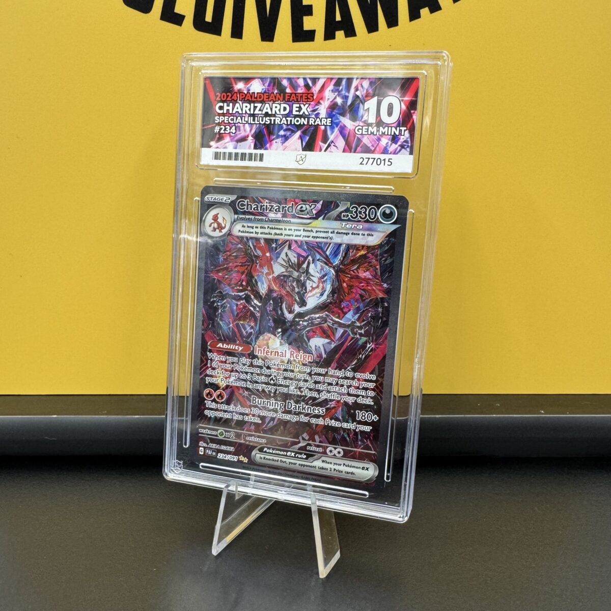 Pokémon TCG: Pokémon Card ACE 10 Gem Mint - Charizard EX - Paldean Fates 234/091 - Secret Rare Artwork #2 - Image 2
