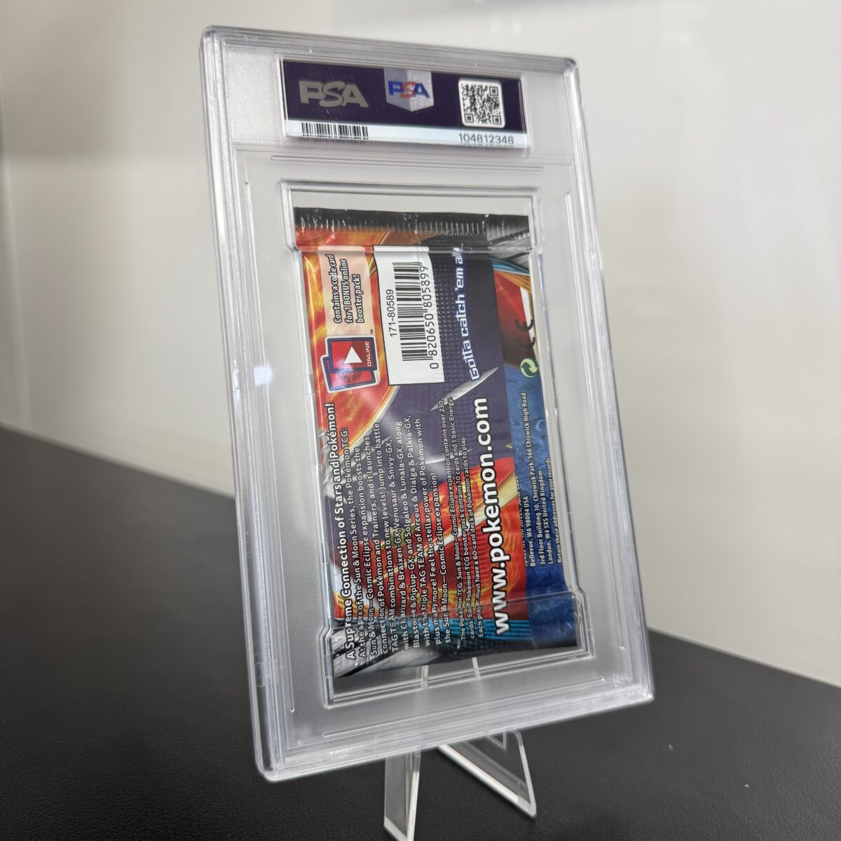 Auto Draw - Pokémon TCG: PSA 10 GEM MINT - SUN & MOON COSMIC ECLIPSE BOOSTER PACK - LUNALA & SOLGALEO ARTWORK - Image 3